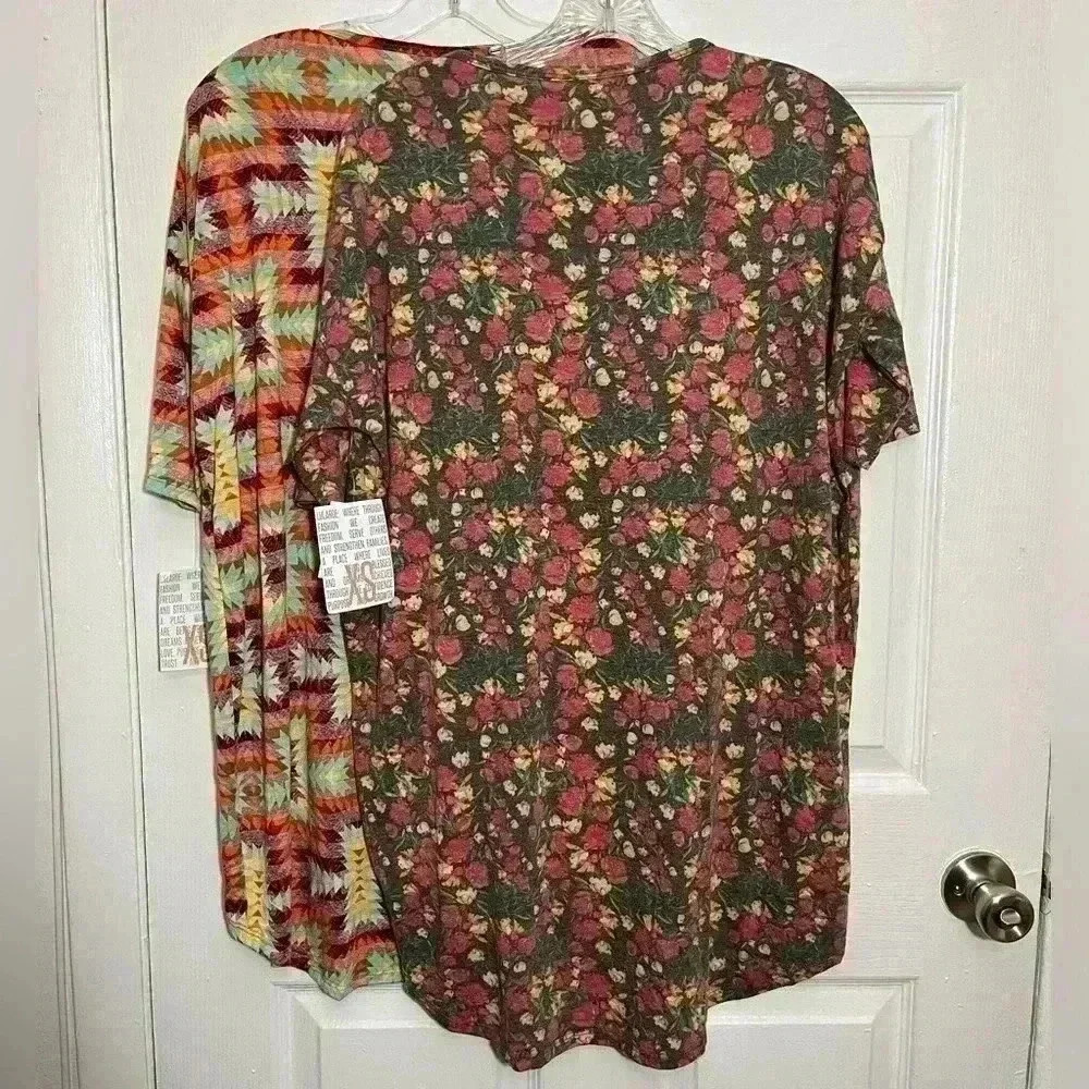 LULAROE Irma Drop Sleeve Aztec Floral Top Bundle | size XS - Picture 6 of 10